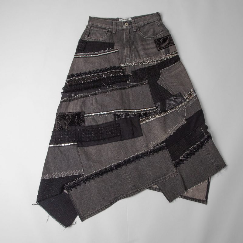 JUNYA WATANABE COMME des GARCONS denim AD2020 Multi Switching Design Skirt