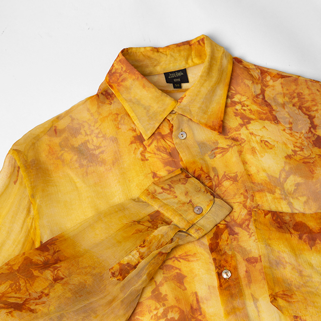 Jean-Paul GAULTIER HOMME Floral Printed See-through Shirt