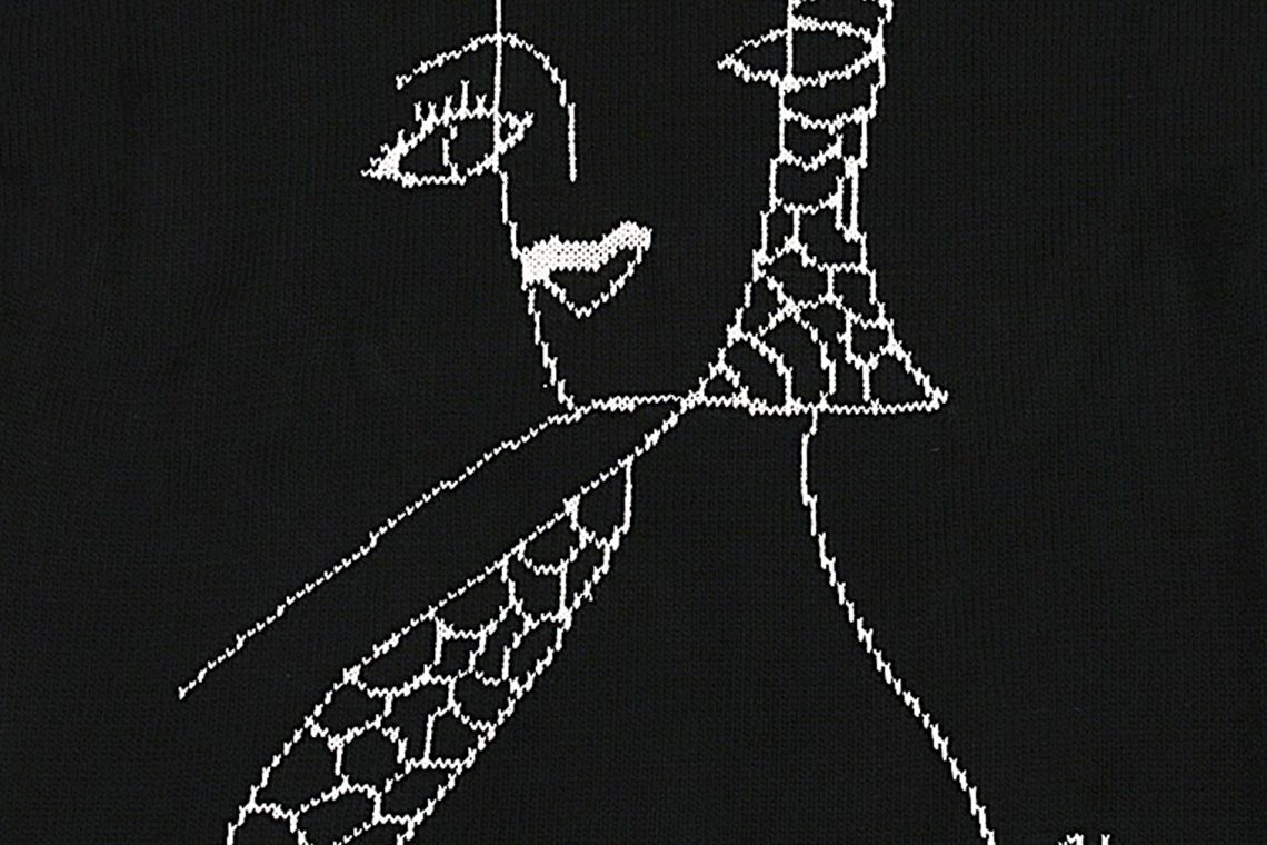 YOHJI YAMAMOTO Rie Miyazawa Drawing Knit