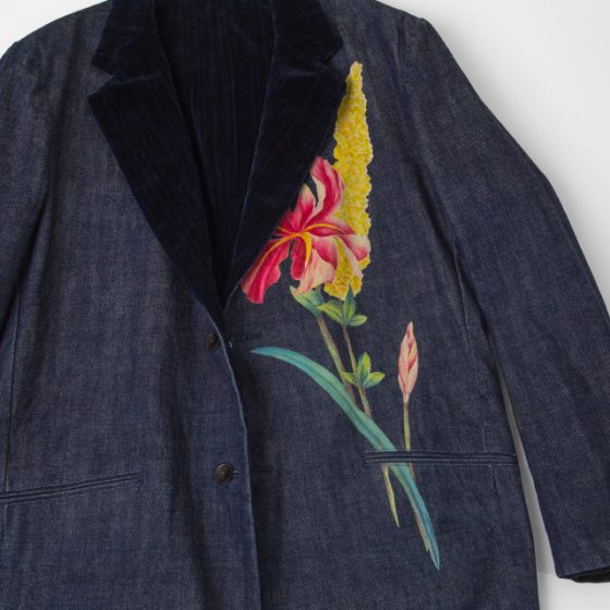 Yohji Yamamoto POUR HOMME 2002A/W Flower Printed Denim Jacket