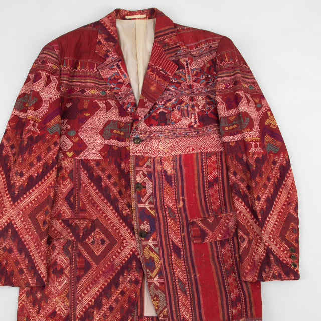 1992S/S COMME des GARCONS HOMME PLUS Ethnic Pattern Printed Jacket