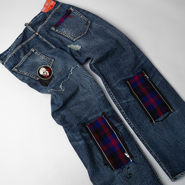 Y's for men x Spotted horse Patched Design Jeans
