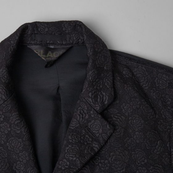 BLACK COMME des GARCONS Switching Rose Woven Jacket