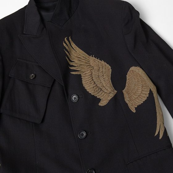 2008S/S Yohji Yamamoto POUR HOMME Pigeon wing Printed Jacket