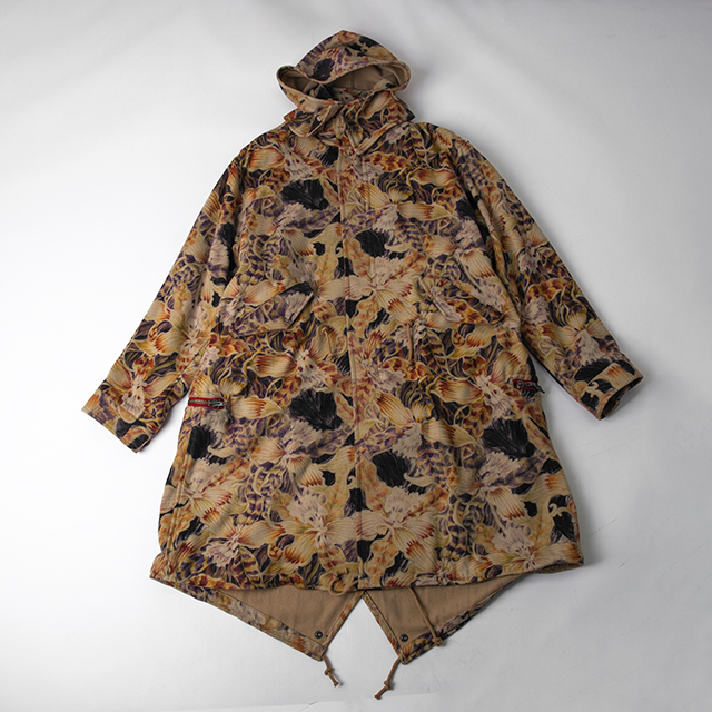 2014A/W Yohji Yamamoto POUR HOMME Floral Printed Wool Mods Coat