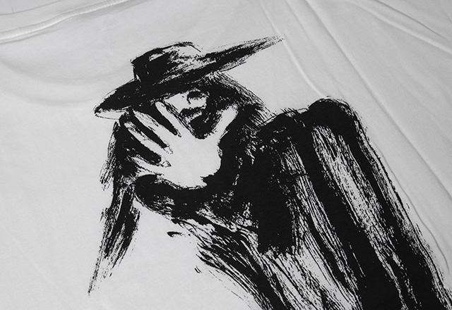 Y-3 Yohji Yamamoto Drawing Over-sized T-shirt