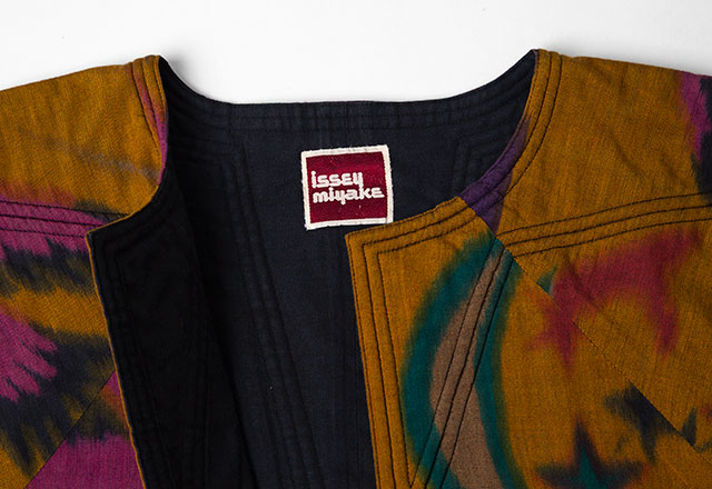 1980s ISSEY MIYAKE Printed Collar-less Jacket