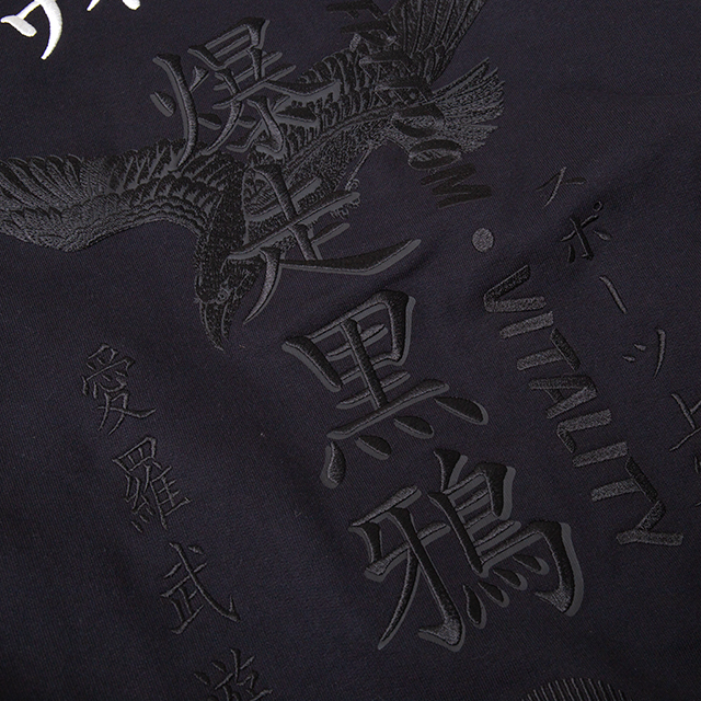 2020S/S Y-3 爆走黒鴉 Embroidery Hoodie
