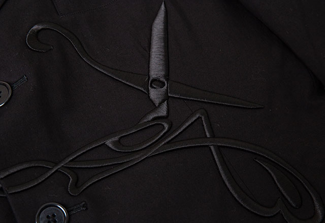 Yohji Yamamoto POUR HOMME Scissors Embroidery Jacket