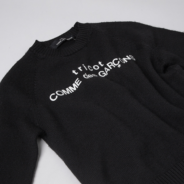 tricot COMME des GARCONS Logo Printed Knit Sweater