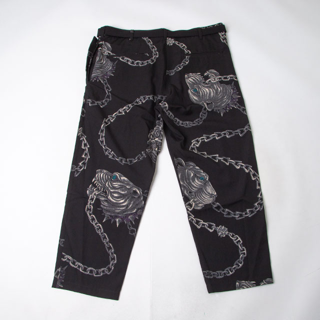 2014A/W Yohji Yamamoto POUR HOMME Chain & Bulldog Printed Pants