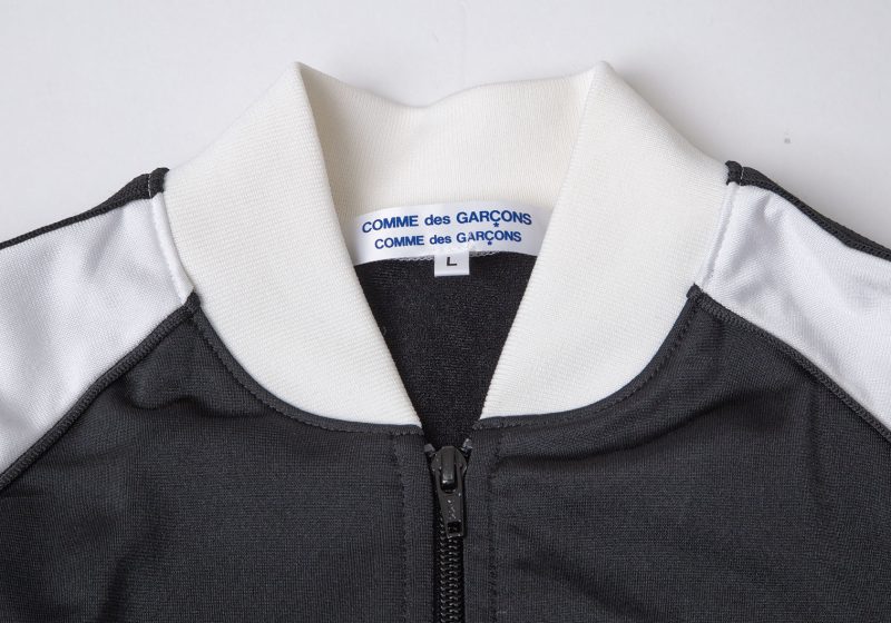 COMME des GARCONS COMME des GARCONS Logo embroidery Jersey Full Zip Jacket