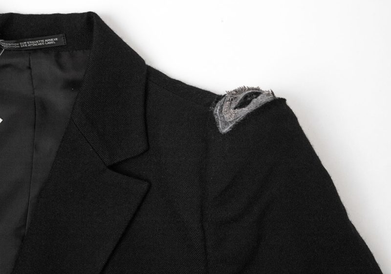 Yohji Yamamoto + NOIR 2015A/W shoulder Crashed Design Jacket