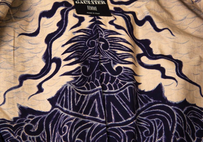 Jean Paul GAULTIER FEMME Dragon Printed Lining Denim Jacket