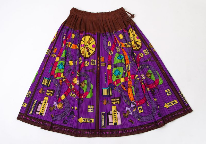 PLEATS PLEASE ISSEY MIYAKE  Printed Top & Skirt