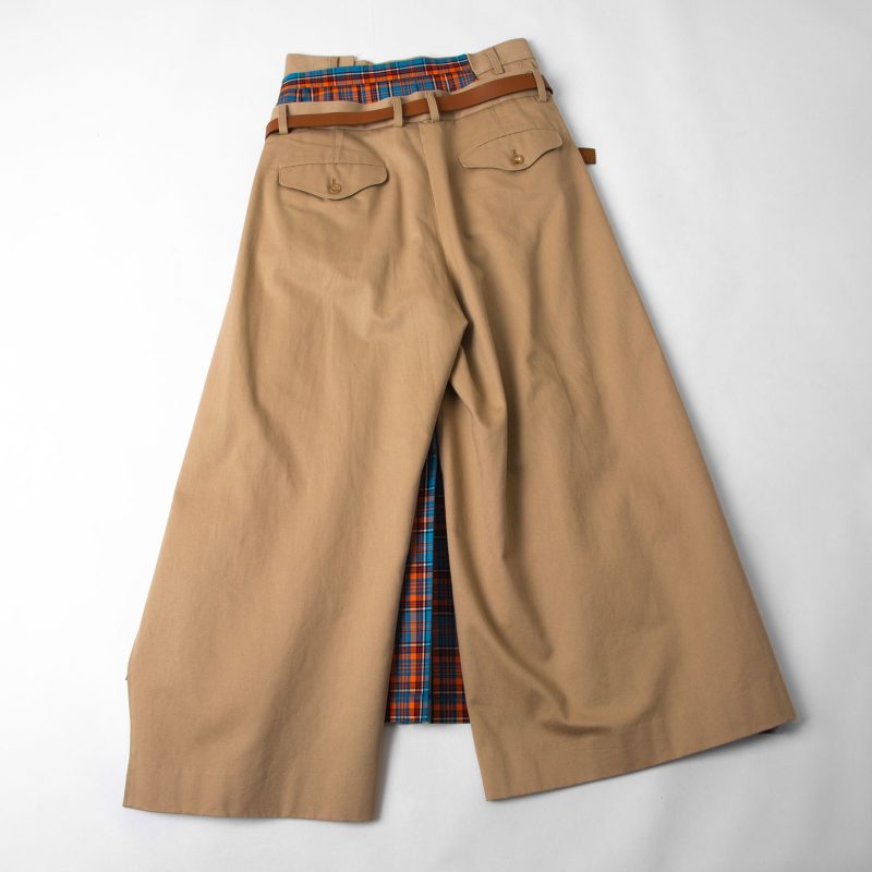 JUNYA WATANABE COMME des GARCONS 2020S/S Plaids Switching Skirt Pants