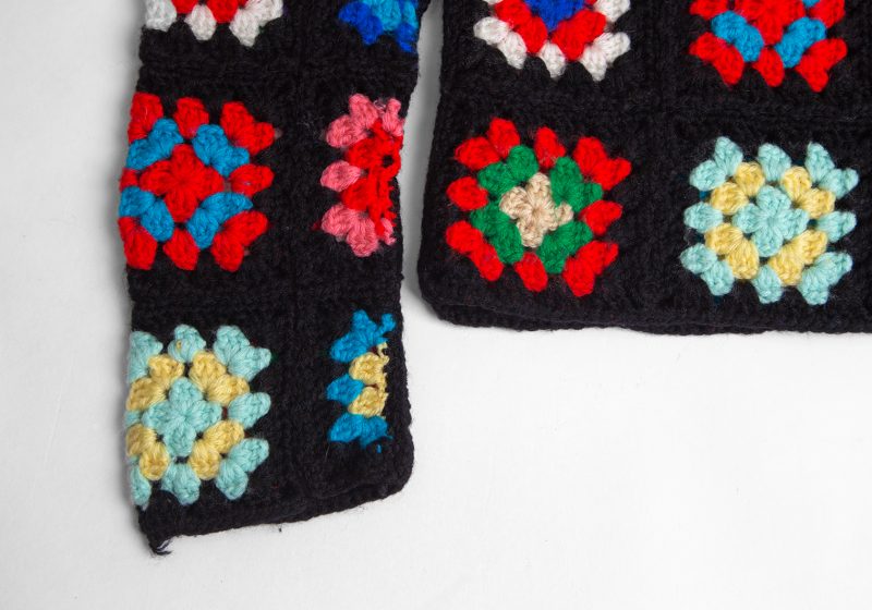 COMME des GARCONS Patchwork Woven Knit Sweater