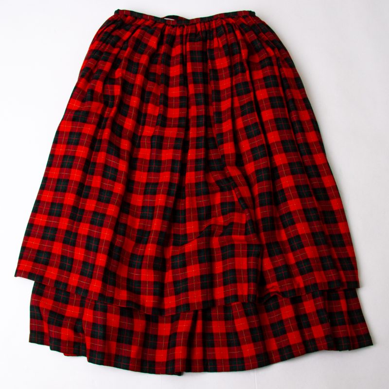 tricot COMME des GARCONS Turtan Check Layered Skirt