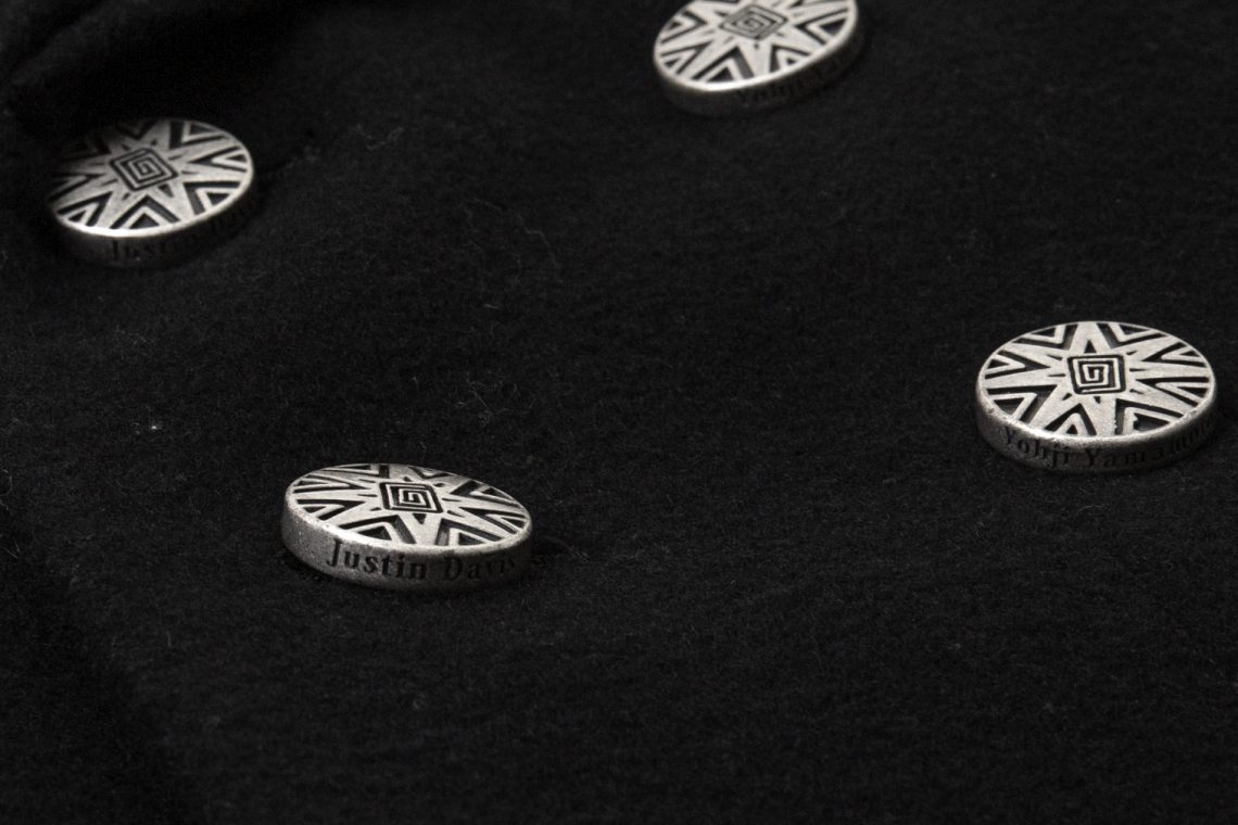 YOHJI YAMAMOTO x JUSTIN DAVIS Metal Button Design Jacket