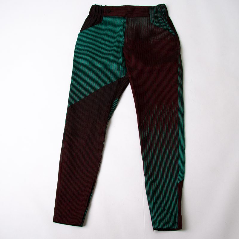 ISSEY MIYAKE Multi-colored Stripe Pants