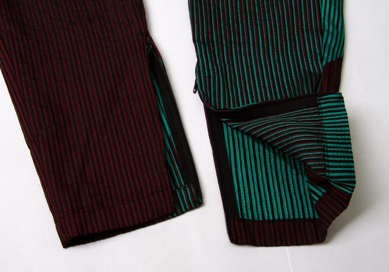 ISSEY MIYAKE Multi-colored Stripe Pants