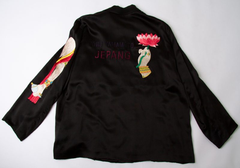 Yohji Yamamoto POUR HOMME Embroidery  Design Satin Jacket