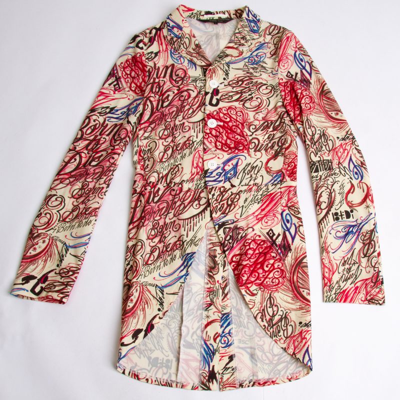 COMME des GARCONS HOMME PLUS A/W2015 Tattoo Printed Swallowtail Jacket