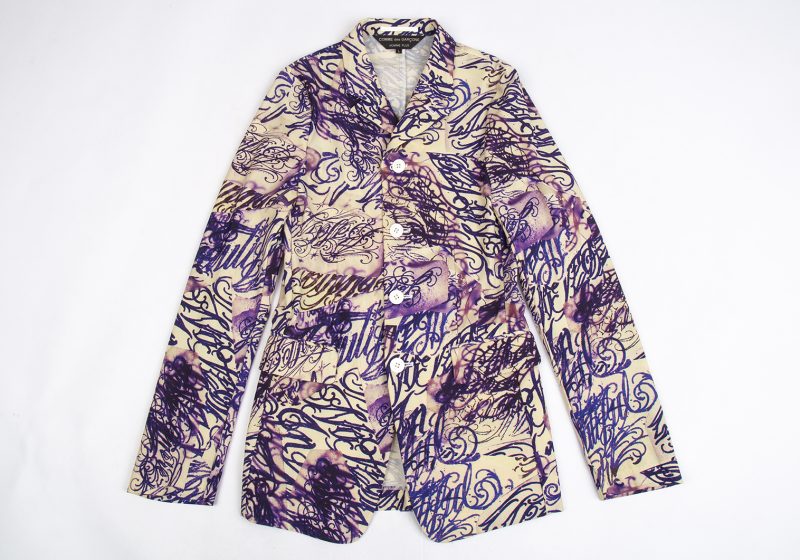 A/W2015 COMME des GARCONS HOMME PLUS  Tattoo Printed Swallowtail Jacket
