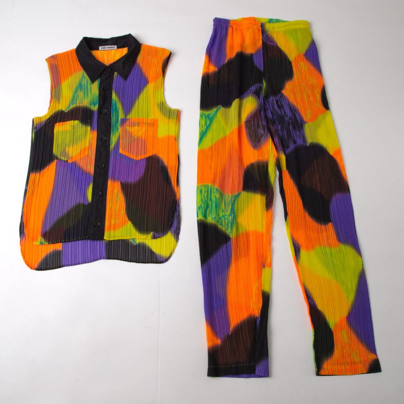 S/S2006 ISSEY MIYAKE Colorful Pleats Top & Pants