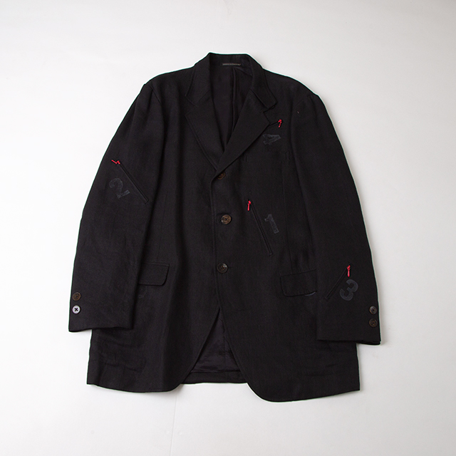 2005S/S Yohji Yamamoto POUR HOMME Numbering pocket jacket