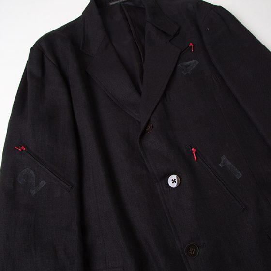 2005S/S Yohji Yamamoto POUR HOMME Numbering pocket jacket