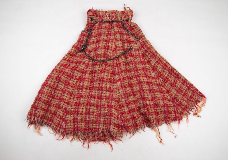 A/W2003 JUNYA WATANABE COMME des GARCONS  Chain Design Fulling Wool Skirt