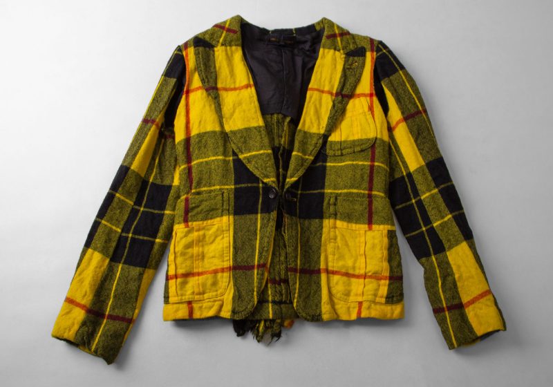 A/W2000 COMME des GARCONS Frill Switching Plaids Fulling Wool Jacket