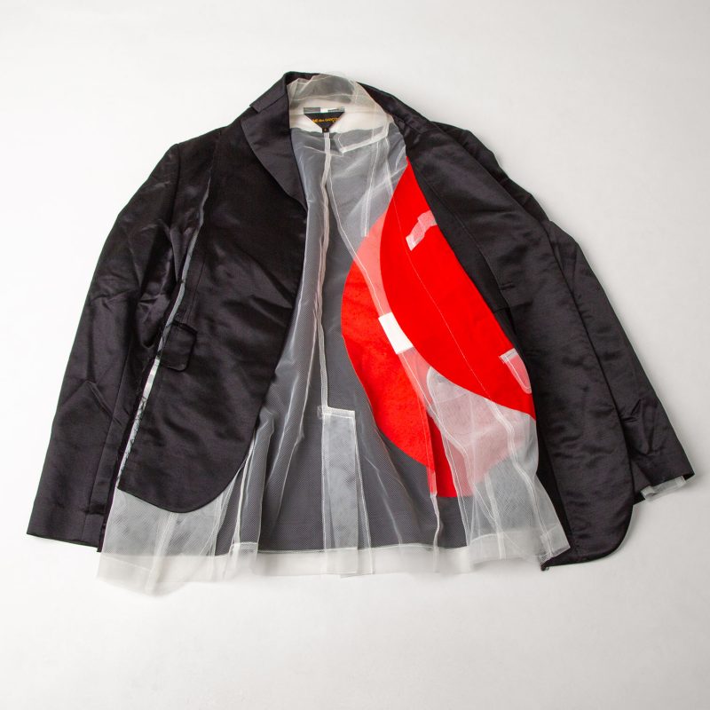 S/S 2007 COMME des GARCONS The Japanese Flag Printed Mesh Layer Jacket