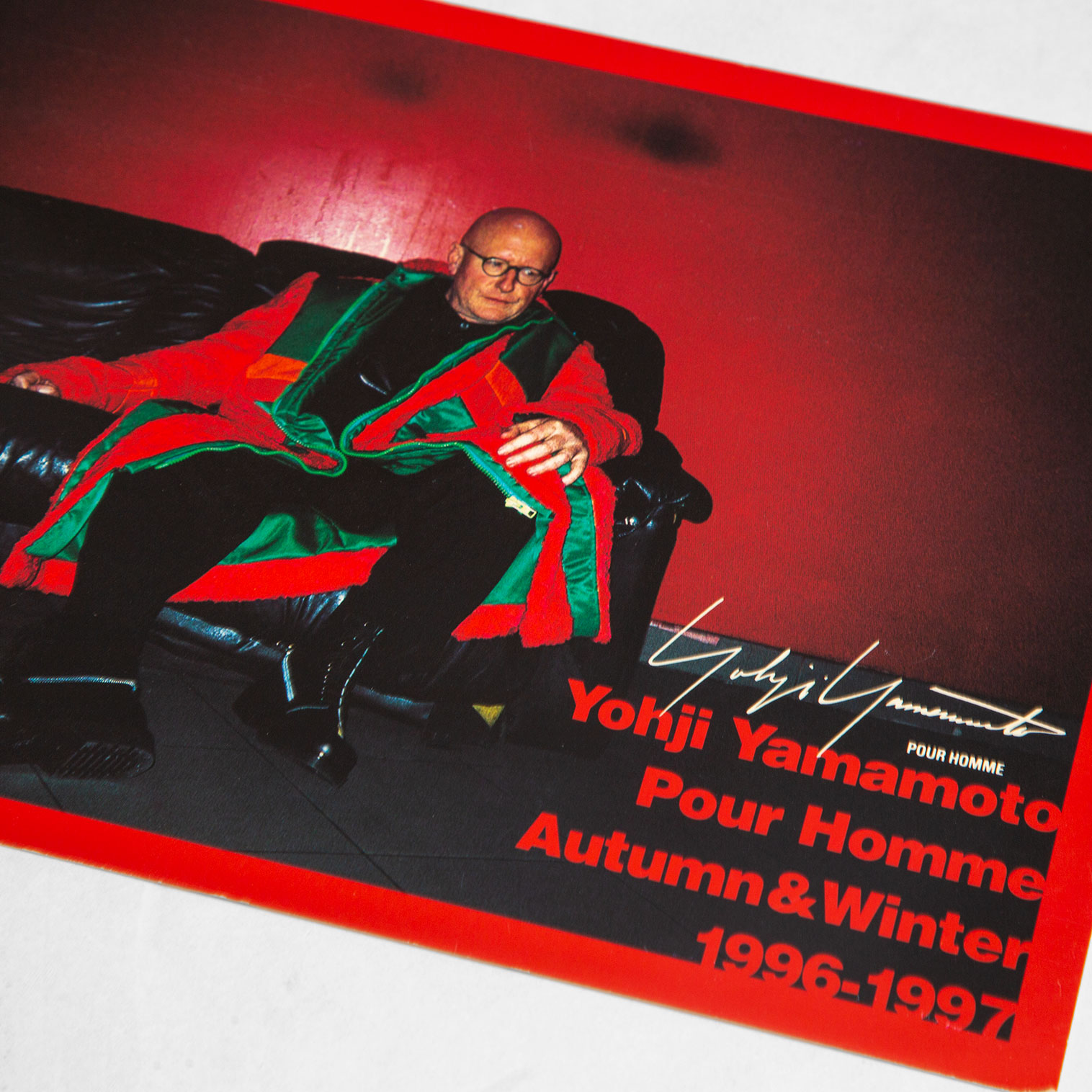 Yohji Yamamoto POUR HOMME AUTUMN & WINTER 1996 1997 Invitation Card