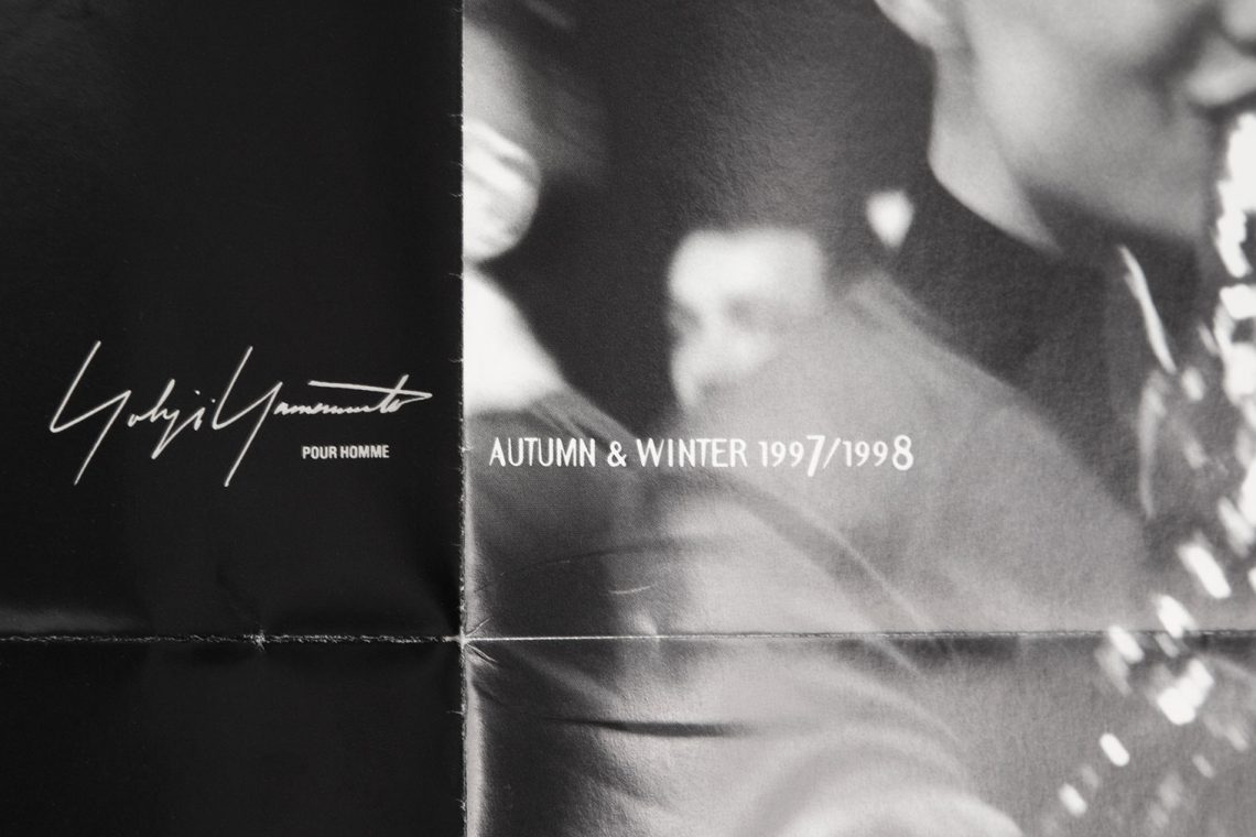 Yohji Yamamoto POUR HOMME AUTUMN & WINTER 1997 1998 Invitation Card