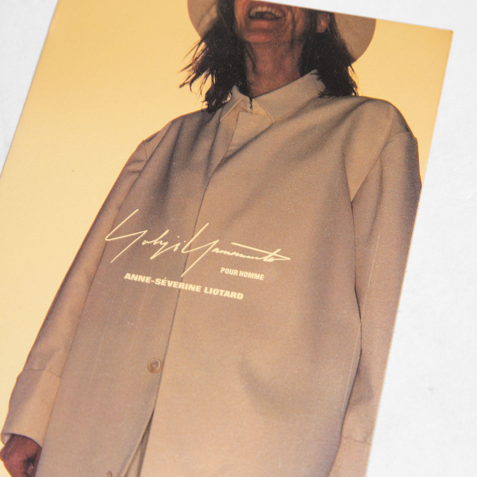 Yohji Yamamoto POUR HOMME AUTUMN & WINTER 1998 1999 Invitation Card