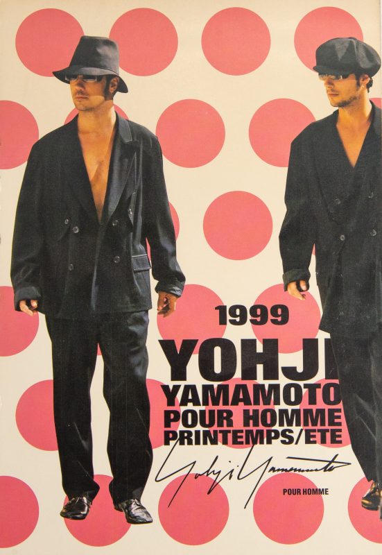 Yohji Yamamoto POUR HOMME PRINTEMPS / ETE SUMMER 1999 Invitation Card