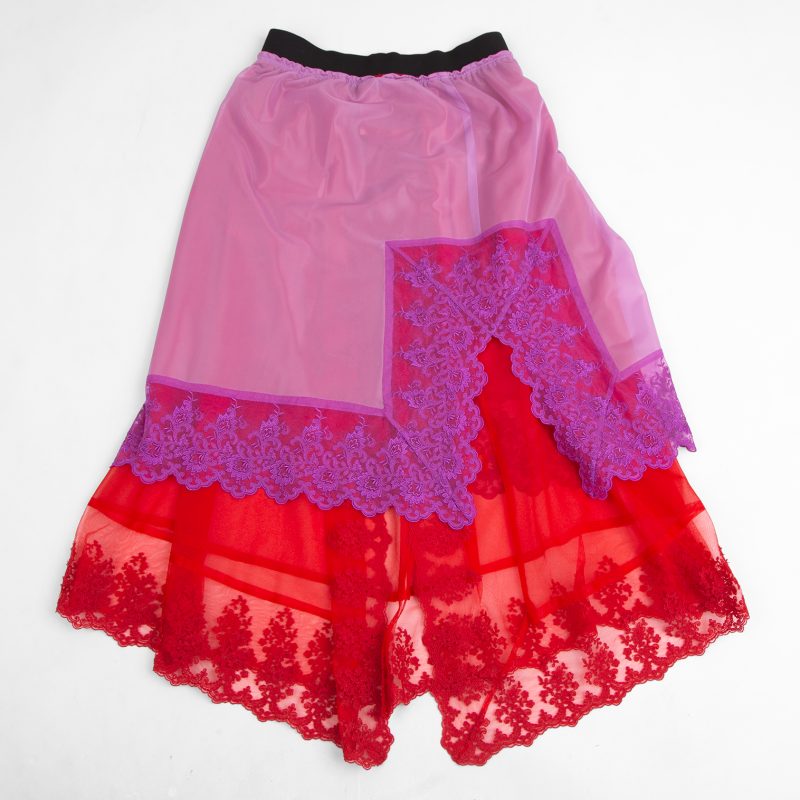 COMME des GARCONS Lace Swithcing Mesh Skirt