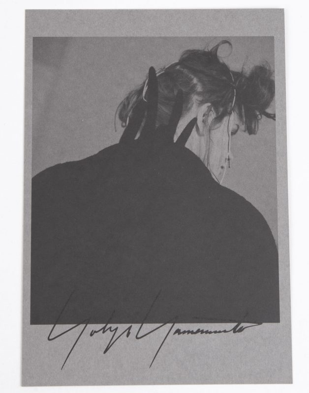 Yohji Yamamoto Autumn - Winter 2019 - 20 Invitation Card