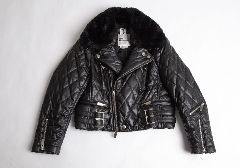noir kei ninomiya A/W2018 Synthetic Leather Quilting Jacket