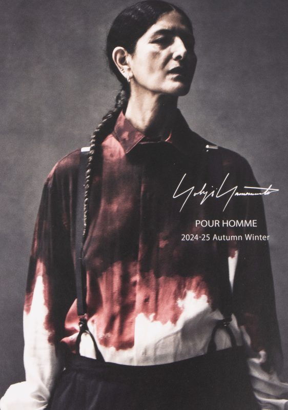 Yohji Yamamoto POUR HOMME 2024-25 Autumn Winter Invitation Card