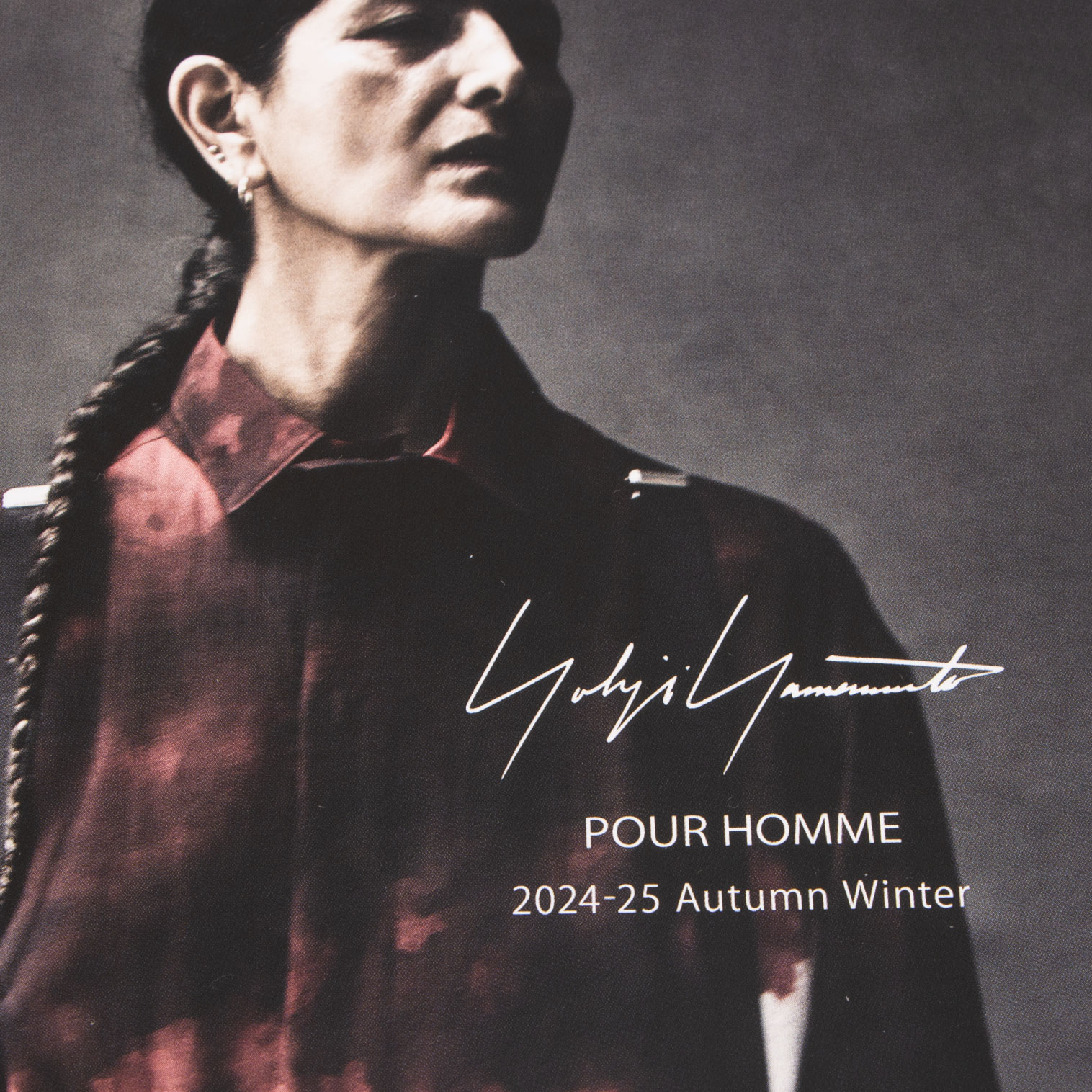 Yohji Yamamoto POUR HOMME 2024-25 Autumn Winter Invitation Card No.2