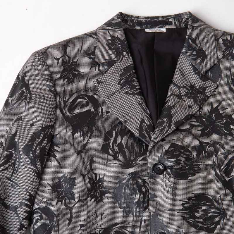 S/S2022 COMME des GARCONS HOMME PLUS Floral Printed Twist Fringe Design Jacket