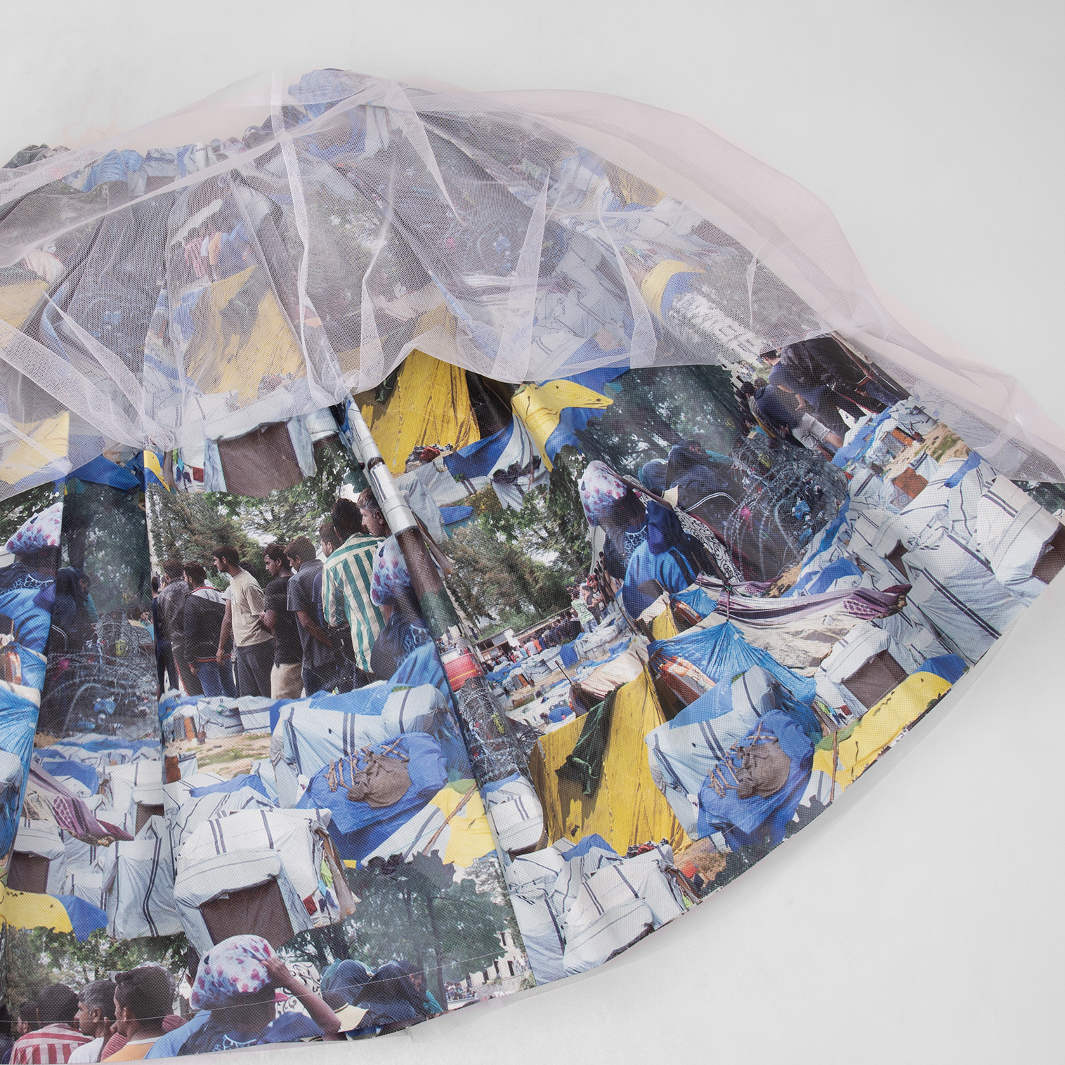 S/S2025 COMME des GARCONS Mesh Layered Skirt