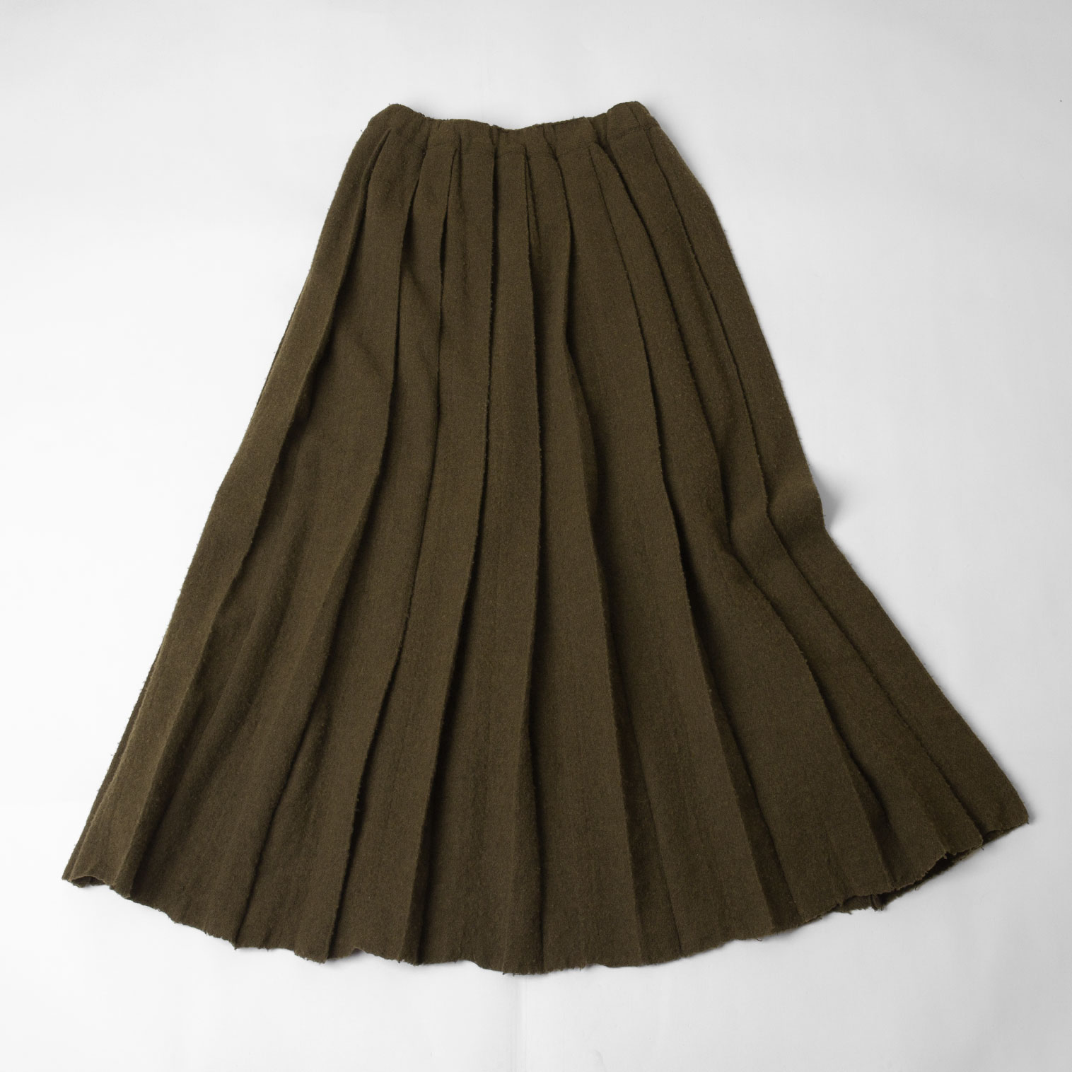 COMME des GARCONS AD1994 Fulling Wool Pleats Skirt