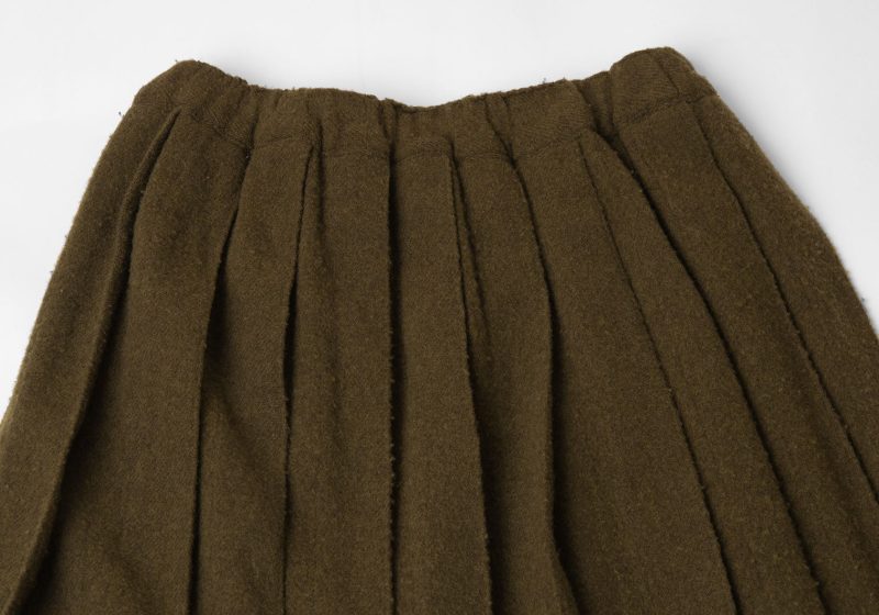 COMME des GARCONS AD1994 Fulling Wool Pleats Skirt