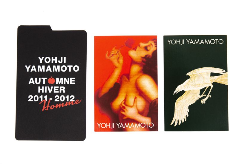 Yohji Yamamoto POUR HOMME 2011-2012 Autumn / Winter Invitation cards