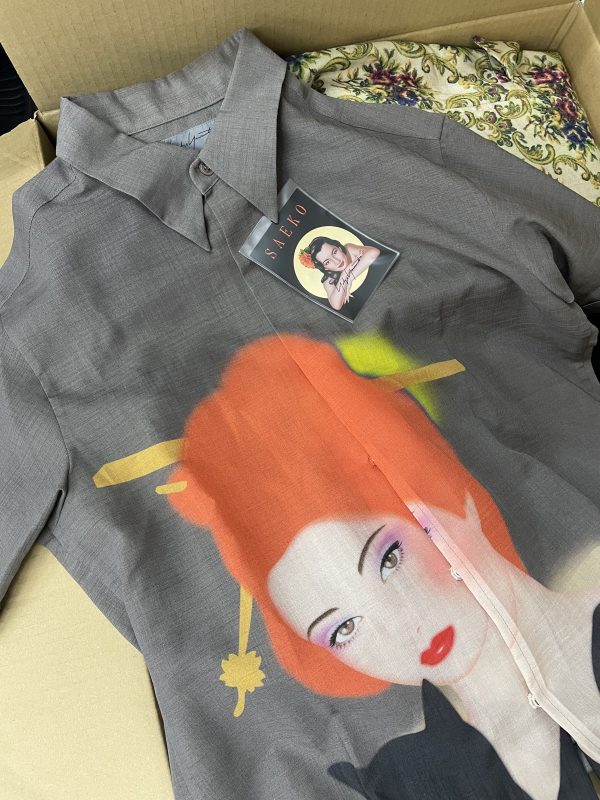 Yohji Yamamoto POUR HOMME S/S2002 SAEKO TSUEMURA Actor Printed Shirt