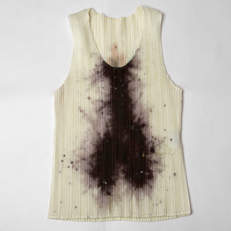 A/W1999 PLEATS PLEASE GUEST ARTIST SERIES NO.4 CAI GUO QIANG 蔡 國強 Explosion Printed Top